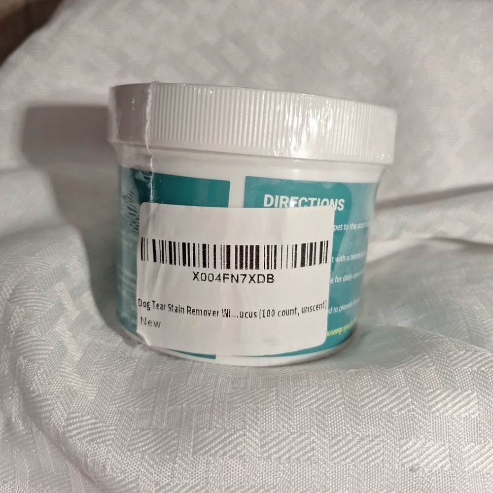 Tear Stain Wipes for Dogs - White 100count